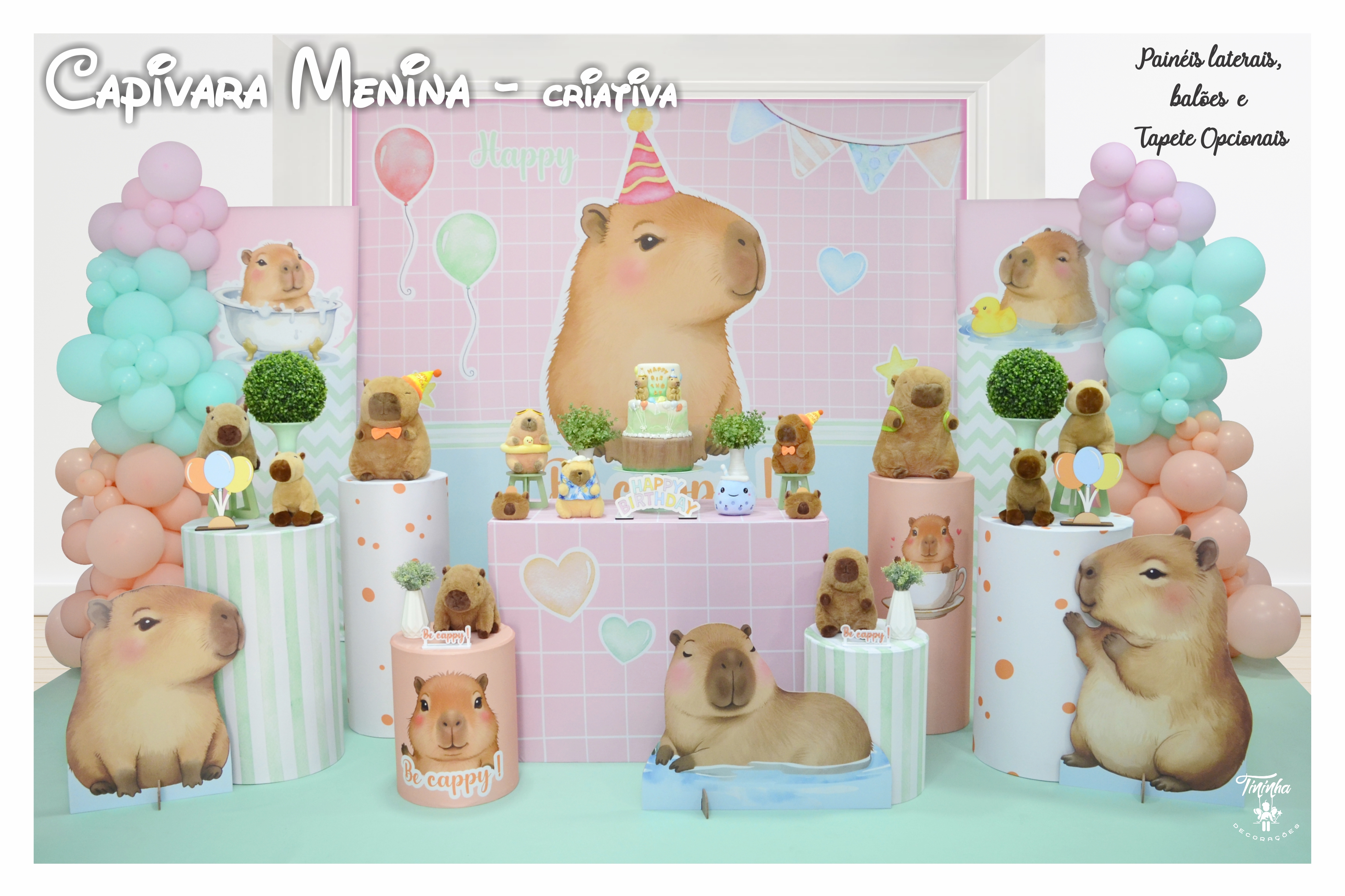 Capivara Menina - criativa